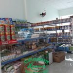 Giá kệ siêu thị bày hàng sữa tại Long An