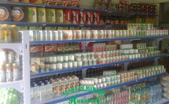 Kệ trưng bày sữa đẹp tại Long An