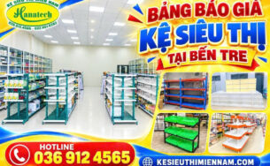 Giá kệ siêu thị tại Bến Tre