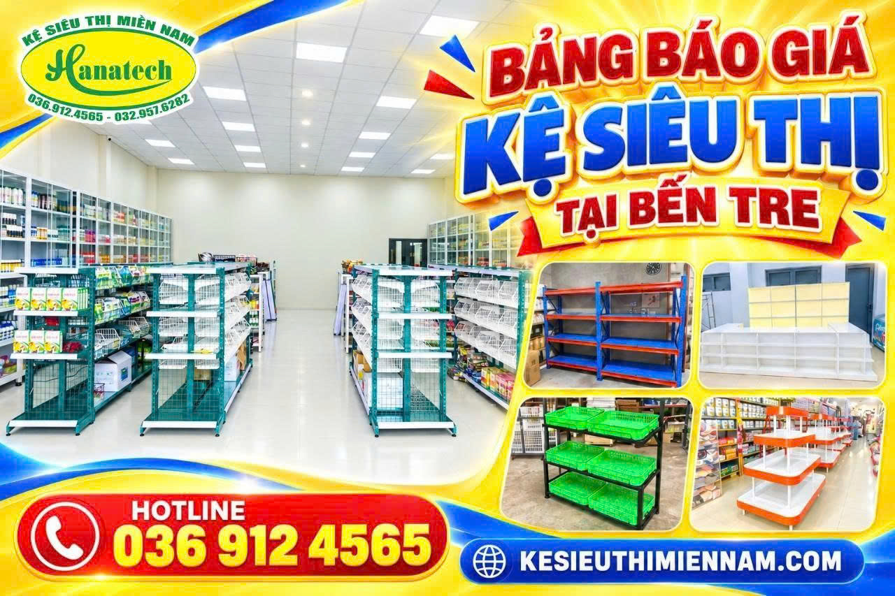 Kệ siêu thị tại Bến Tre
