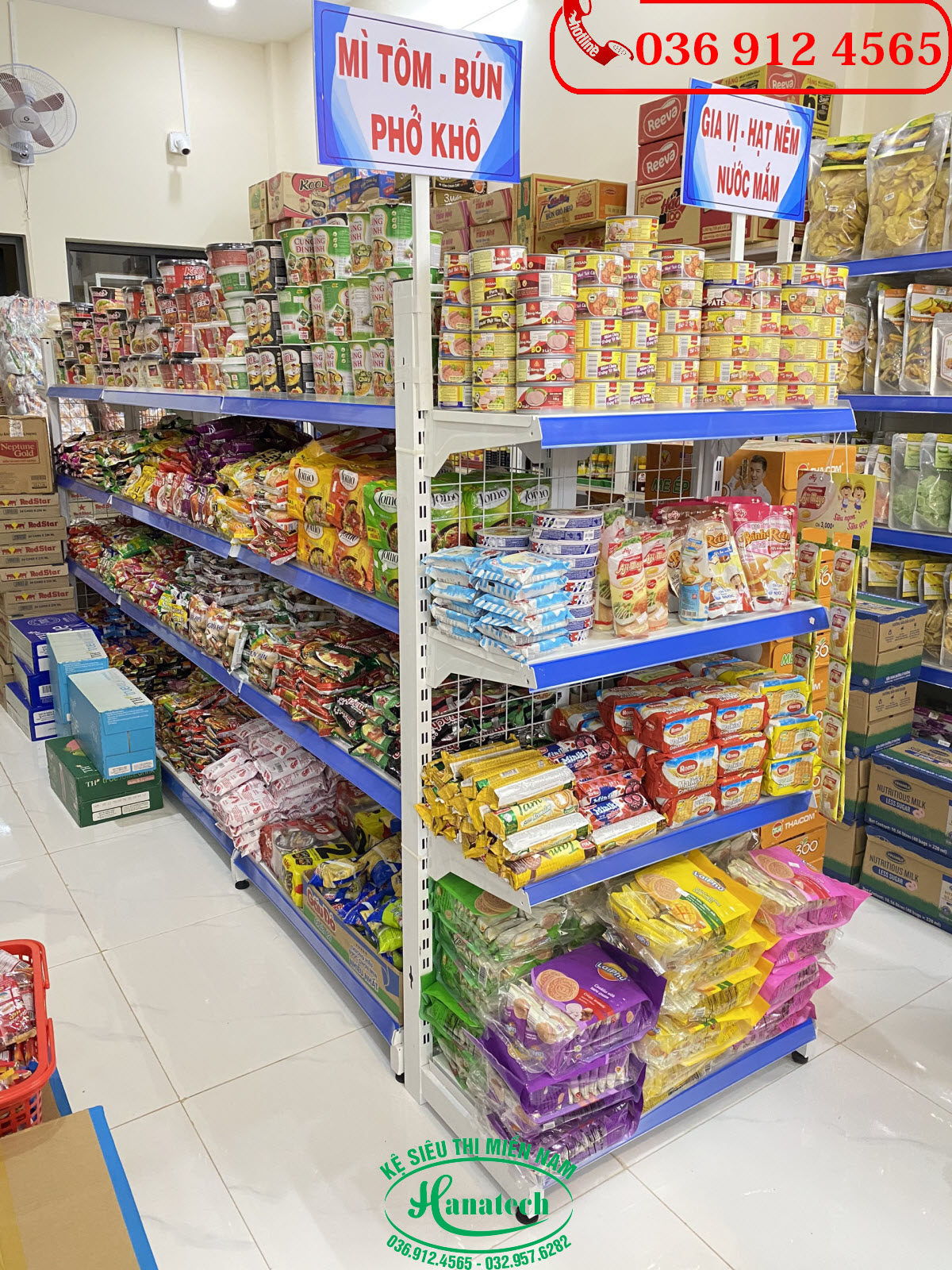 Lắp đặt kệ bách hóa tự chọn tại Bà Rịa Vũng Tàu