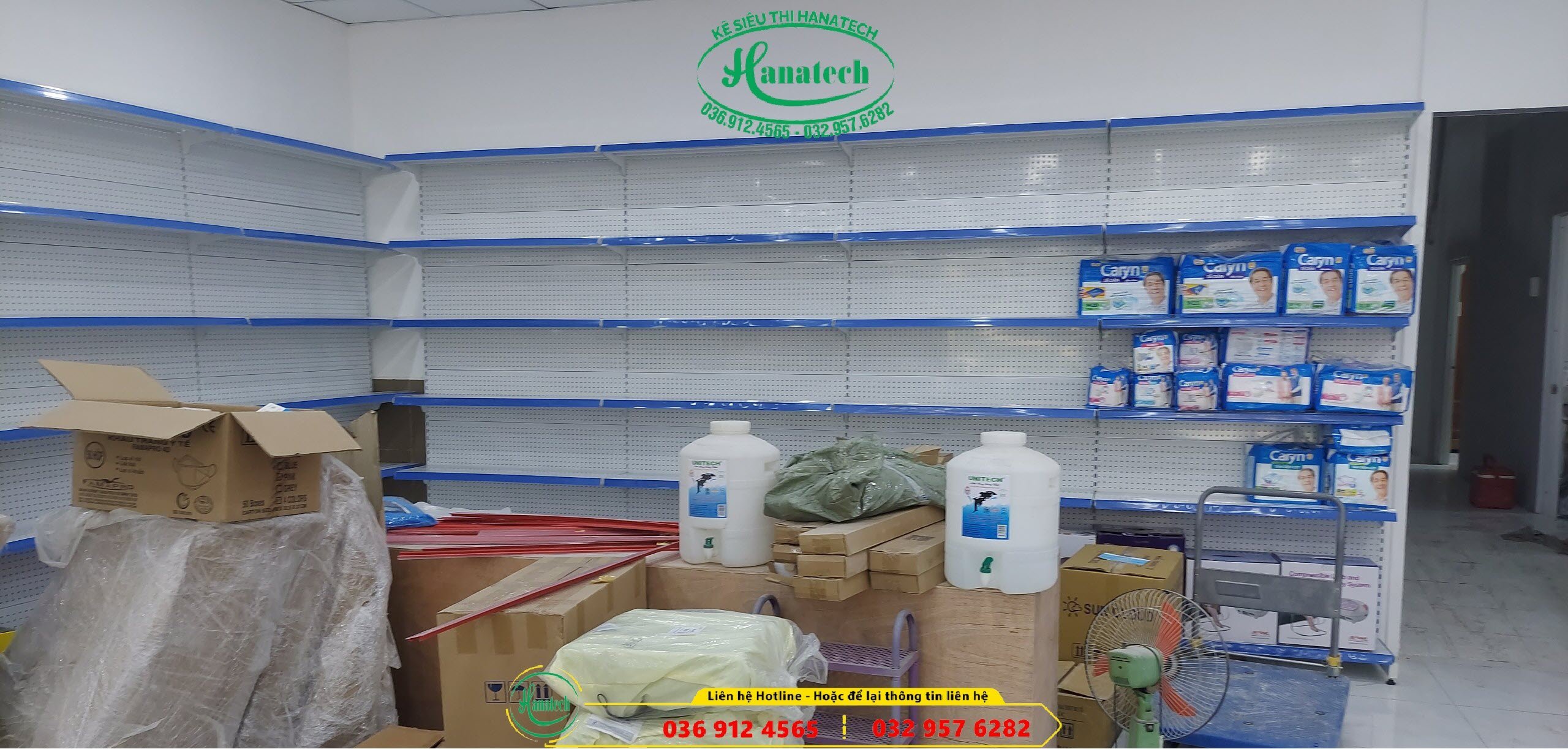 Giá kệ siêu thị cho cửa hàng tạp hóa tại Bình Phước