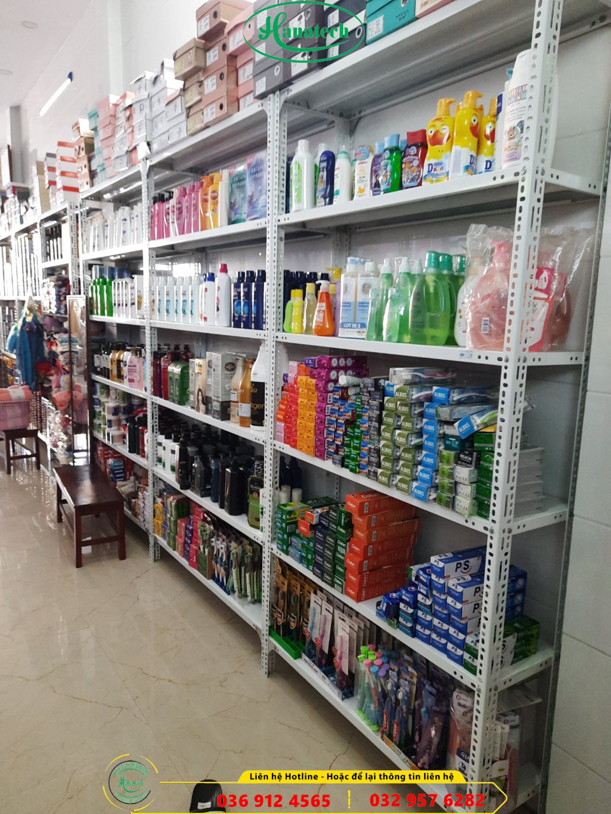 Giá kệ siêu thị cho cửa hàng bách hóa tổng hợp tại Tây Ninh