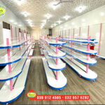 Kệ siêu thị đầu tròn bán nguyệt tại Tiền Giang