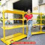 Kệ siêu thị lưng lưới tại Tiền Giang Hanatech
