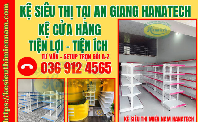 Kệ cửa hàng tiện lợi tiện ích tại An Giang