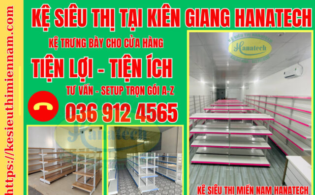 Kệ cửa hàng tiện lợi tiện ích tại Kiên Giang