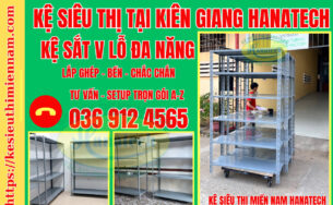 Kệ sắt V lỗ đa năng tại Kiên Giang