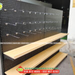 Kệ siêu thị mâm gỗ An Giang