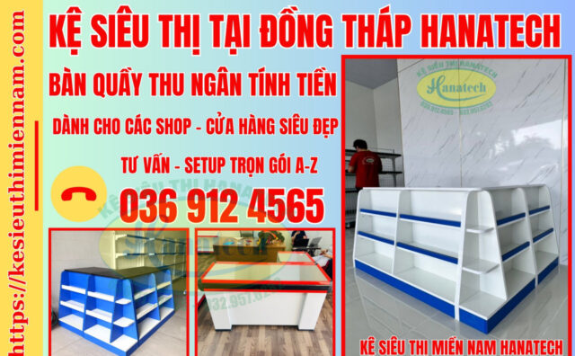 Mẫu bàn quầy thu ngân tính tiền tại Đồng Tháp
