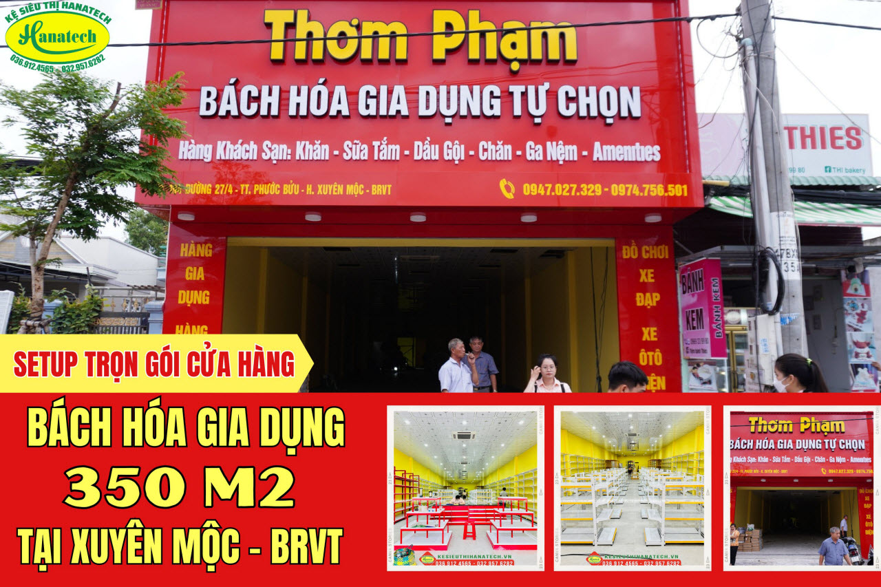 Setup cửa hàng bách hóa gia dụng tại Vũng Tàu