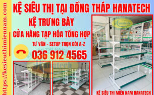 Kệ trưng bày tạp hóa tại Đồng Tháp
