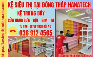 Kệ trưng bày sữa tại Đồng Tháp