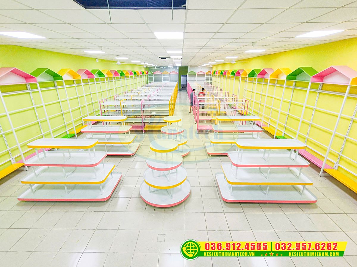 Lắp đặt kệ siêu thị tại Cà Mau