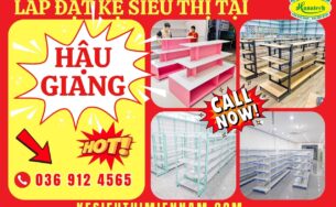 Lắp đặt kệ siêu thị tại Hậu Giang