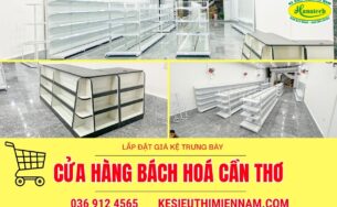 Lắp đặt giá kệ trưng bày bách hoá tại Cần Thơ