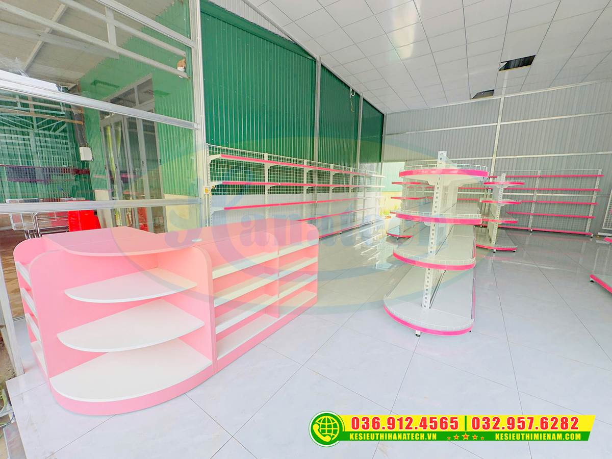 Hoàn thiện lắp đặt kệ cửa hàng bỉm sữa tại Đắk Nông - Chuẩn phong cách mẹ và bé