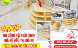 Dự án lắp đặt giá kệ trưng bày cho trạm dừng chân tại Long Thành, Đồng Nai