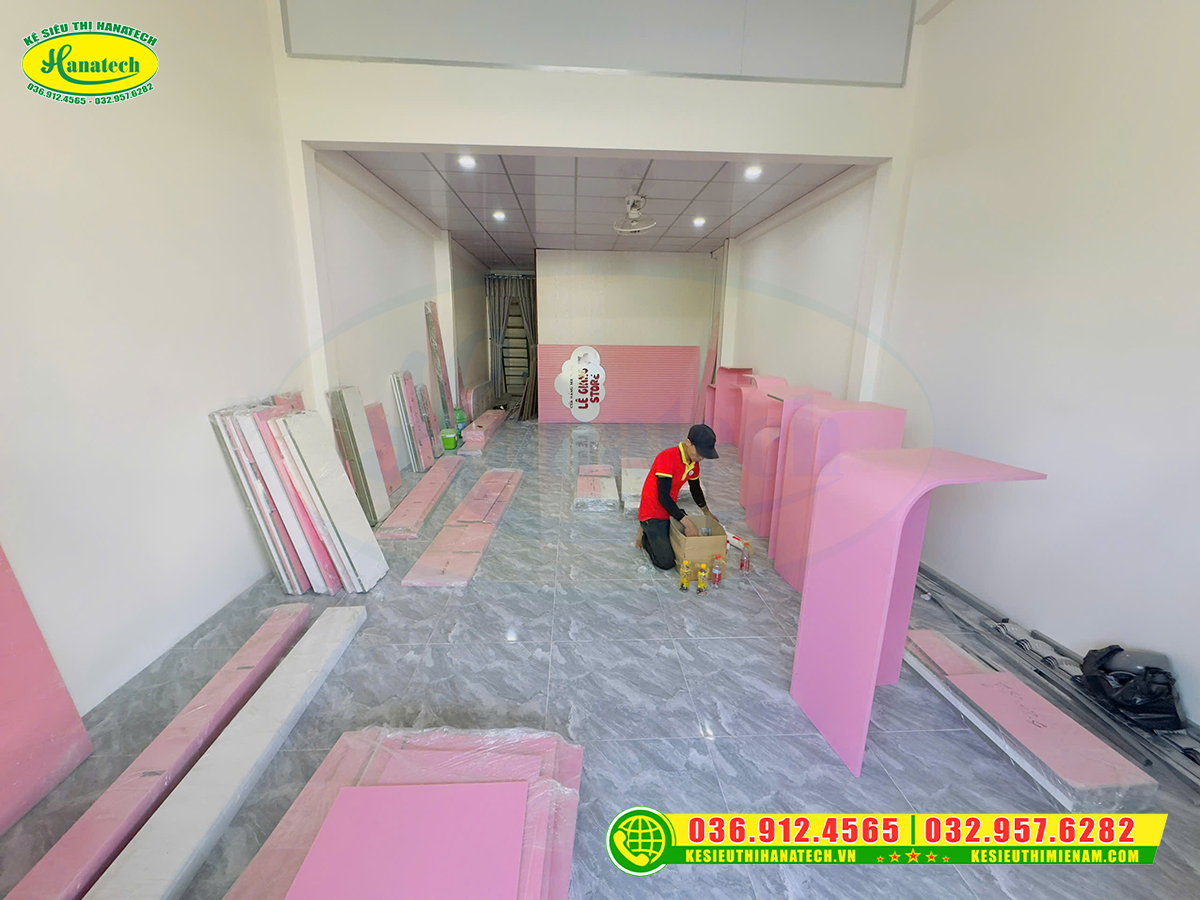 Setup hoàn thiện shop mẹ và bé nhỏ gọn, tiện lợi