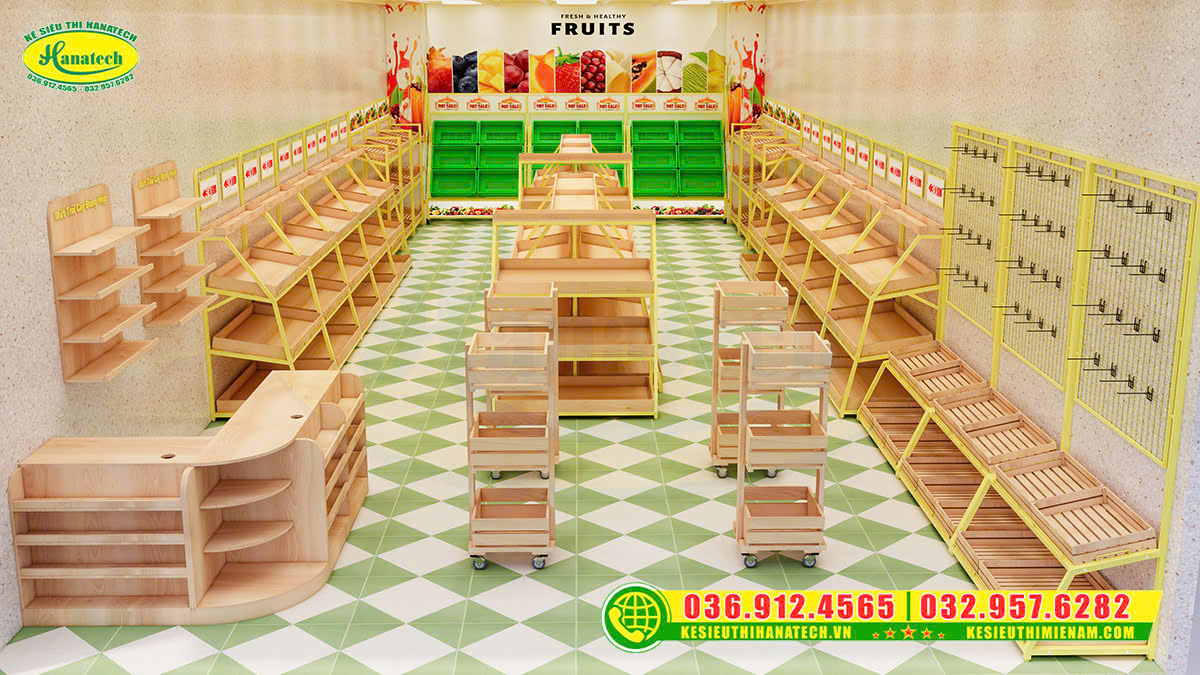 Setup nội thất shop cửa hàng giá rẻ tại Long Thành Đồng Nai