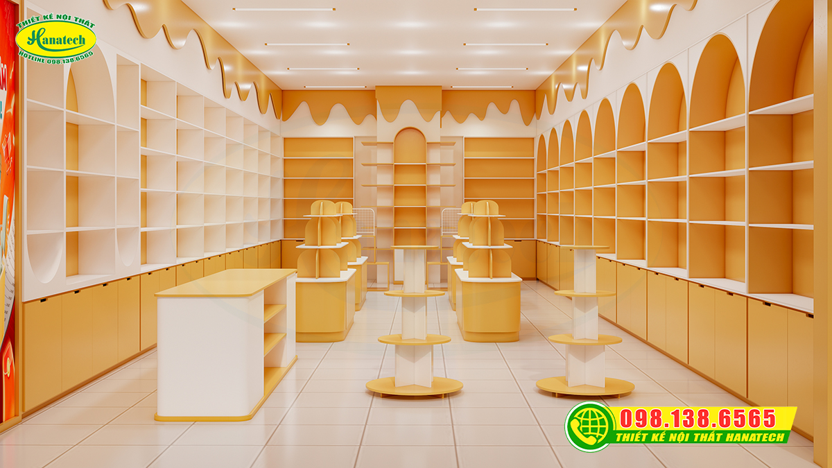 Setup nội thất shop cửa hàng giá rẻ tại Long Thành Đồng Nai