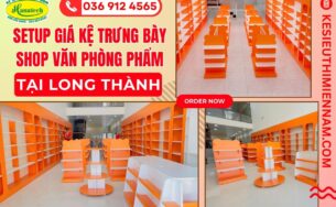 Dự án setup giá kệ văn phòng phẩm sang trọng tại Long Thành – Đồng Nai